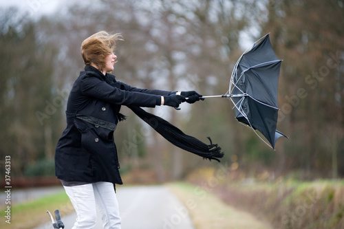 Fotografía Fighting against the wind