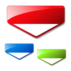 Poster - Vector arrow banners for advertising text