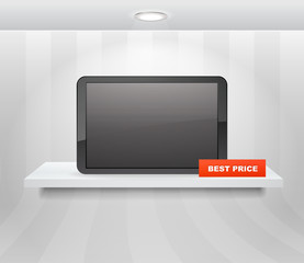 Poster - Shopping shelf with electronic device on it