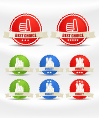 Poster - Colorful shopping labels collection