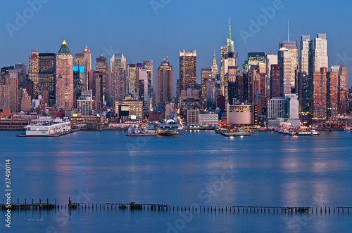 Obraz w ramie Manhattan, New York City.