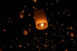 © Oran Tantapakul - Thai traditional Newyear balloon lantern at night
