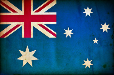 Wall Mural - Australia grunge flag