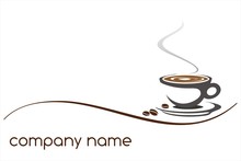 Hot Coffee , Cafeteria , Logo Design