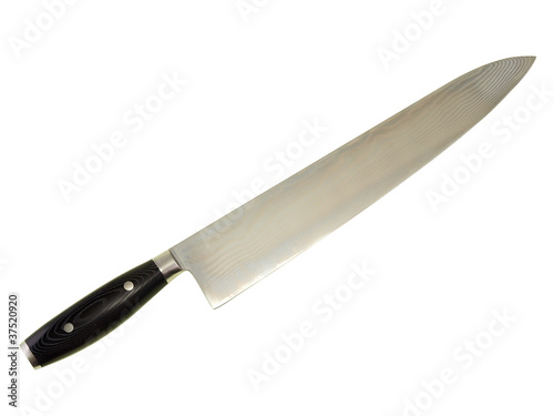 Fotografie, Obraz kitchen knife isolated on white background