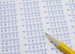 © mybaitshop - Blue Scantron Test with Pencil