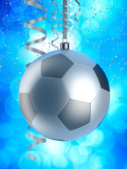 Sticker - Chrismas bauble like football