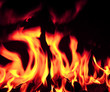 © dahi - blazing open fire flames