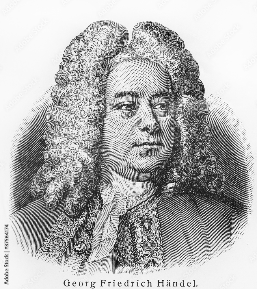 Georg Friedrich Handel - obrazy, fototapety, plakaty 