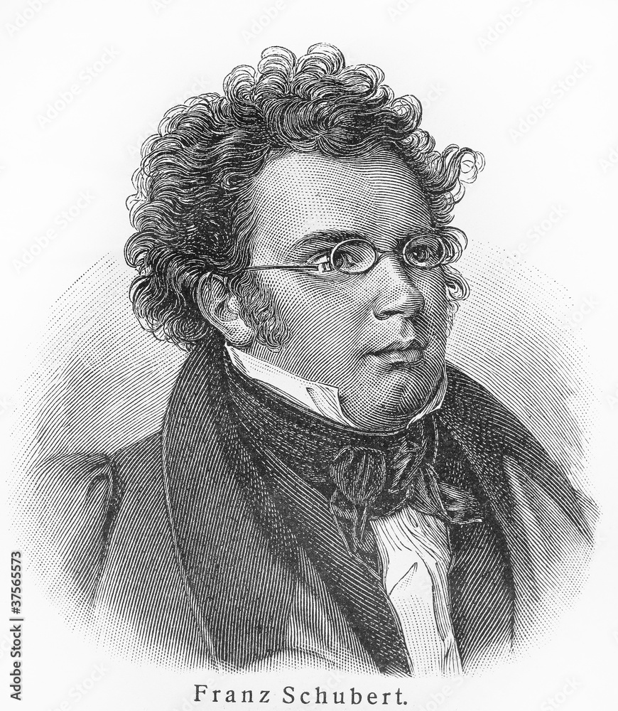 Franz Schubert - obrazy, fototapety, plakaty 