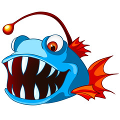 Wall Mural - Cartoon Character Fish
