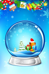 Wall Mural - Christmas Gift in Glass Ball