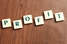 Profit Word Made By Letter Pieces