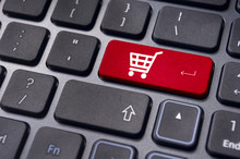 Online Shopping Concepts With Cart Symbol