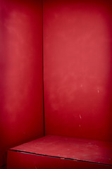 Red grunge corner for gift placement or text | Background