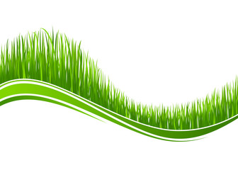 Poster - Grass wave background