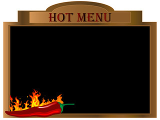 Wall Mural - Hot menu