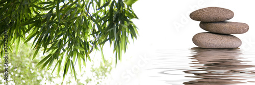 Obrazy do salonu kosmetycznego  bambusowe-kamyki-zen-banner