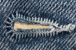 Buttonhole of jeans cloth