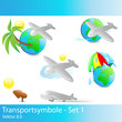 transportsymbole set 1 - fortfliegen