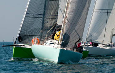 Wall Mural - yacht at regatta