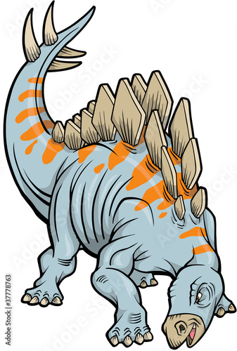 Tapeta ścienna na wymiar Stegosaurus Dinosaur Vector art
