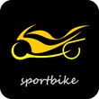 Sportbike - vector icon