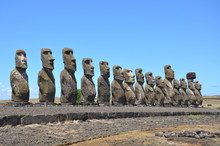 Easter Island Statue Line