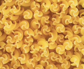 Poster - close up of fusilli pasta