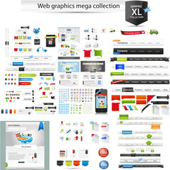 Wall Mural - Web graphics mega collection - startup graphics