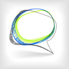 Poster - Background of abstract talking bubble