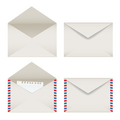 Poster - Opened and closed envelopes set