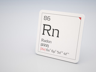Fototapete - Radon - element of the periodic table