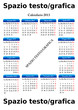 Calendario 2013 pubblicitario (vettoriale)