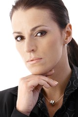 Poster - Portrait of determined businesswoman