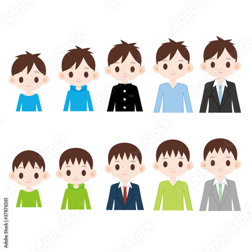 男性 成長過程 Adobe Stock でこのストックイラストを購入して 類似のイラストをさらに検索 Adobe Stock