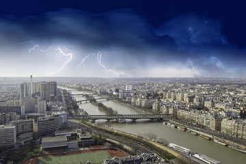 Sticker - View of Paris from Eiffel Tower