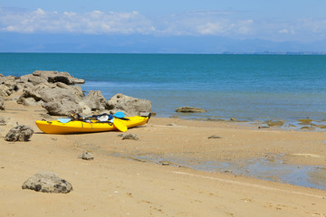 Wall Mural - Kayak on the beach