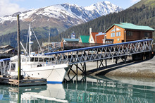 Seward Bay Harbor In Alaska