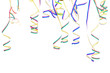 streamers on white party concept