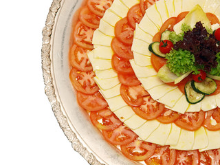 Poster - tomato and cheese platter