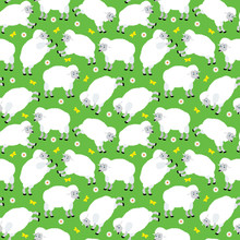 Seamless Sheeps Pattern