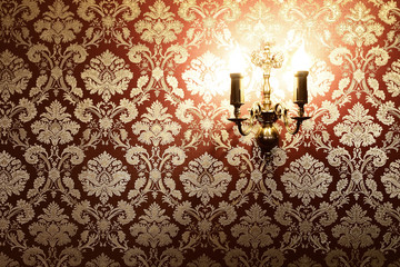 vintage stylish interior with copy space