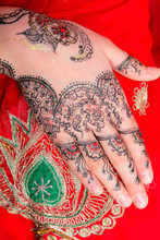Hand With Traditional Indian Ornament