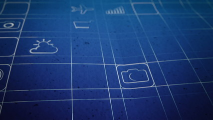 Mobile App Development Blueprint Concept