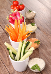 Poster - vegetables and dip