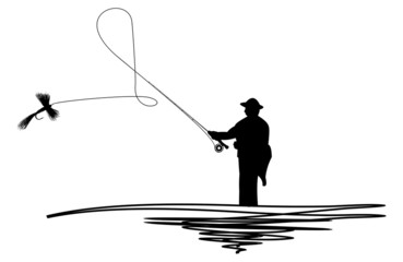 Man casting a line