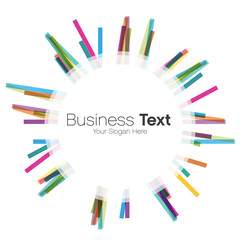 Sticker - fond abstrait couleur,business text