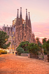 Fototapete - La Sagrada Familia, Barcelona, spain.