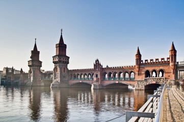 Poster - The Oberbaumbrucke bridge at Berlin, Germany